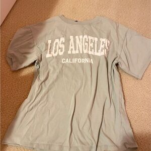 H&M Divided Light Green Graphic Tee